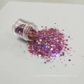 Mischfarben-Glitzerpulver für Nail Art und Body Face